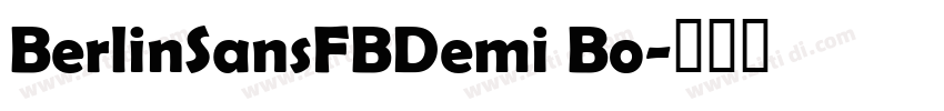 BerlinSansFBDemi Bo字体转换